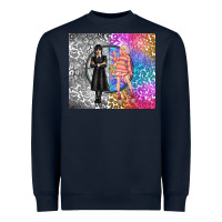 Navy gothic girl and colorful girl best friends Heavyweight Sweatshirt - TumblerDesignByShophia