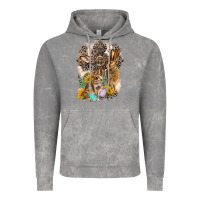 Cloud Rock Western Rabbit with Crosses Vintage Hoodie - LillyAllenDesigns