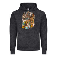 Vintage Black Western Rabbit with Crosses Vintage Hoodie - LillyAllenDesigns