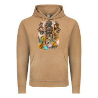 Vintage Camel Western Rabbit with Crosses Vintage Hoodie - LillyAllenDesigns