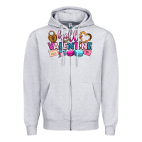 Hello Valentine Zipper Hoodie | Teevron