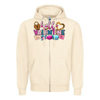 Sandshell hello valentine Zipper Hoodie - OliviaCreatesArt
