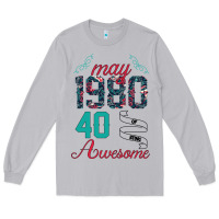 Moon Dust Made In May 1980 40 Years Of Being Awesome Long Sleeve Tee - Bettercallsaul