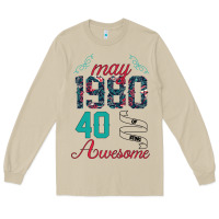Mushroom Made In May 1980 40 Years Of Being Awesome Long Sleeve Tee - Bettercallsaul