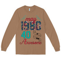 Toasted Coconut Made In May 1980 40 Years Of Being Awesome Long Sleeve Tee - Bettercallsaul