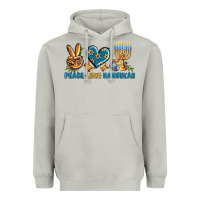 Moon Dust Peace Love Hannukah Heavyweight Hoodie - BundleAndBundleShop