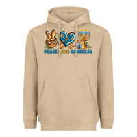 Mushroom Peace Love Hannukah Heavyweight Hoodie - BundleAndBundleShop