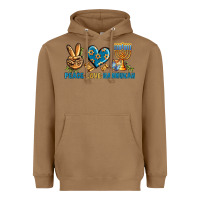 Toasted Coconut Peace Love Hannukah Heavyweight Hoodie - BundleAndBundleShop