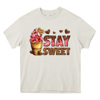 Cream stay sweet Heavy Core Tee - AdoDesignShop