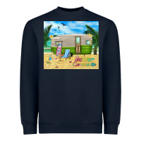 Navy summer caravan life Heavyweight Sweatshirt - TumblerDesignByShophia