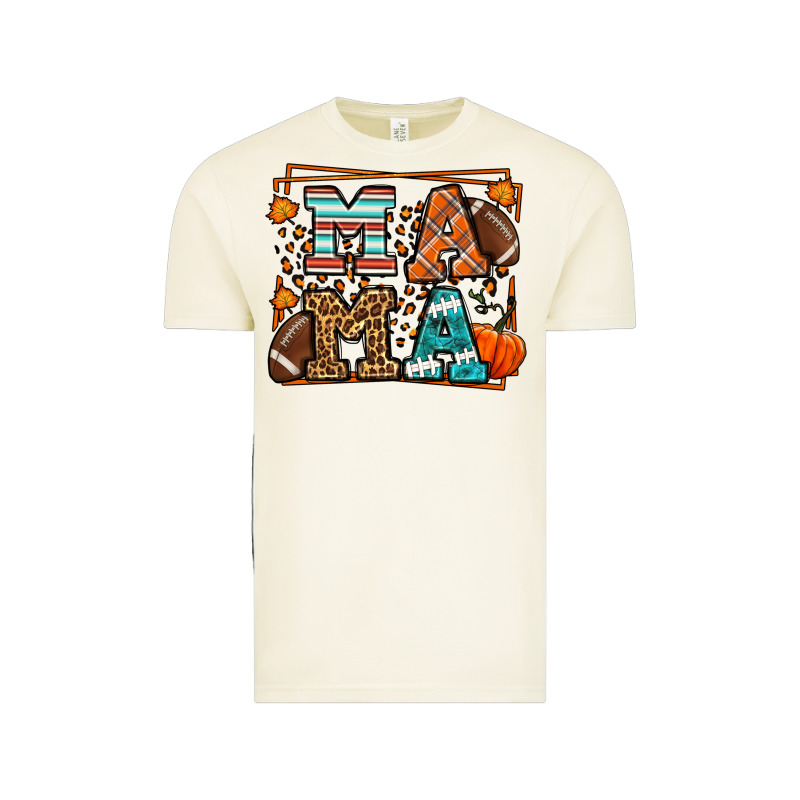 Fall American Football Autumn Mama Vintage Tee by LillyAllenDesigns | Teevron