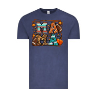 Vintage Denim Fall American Football Autumn Mama Vintage Tee - LillyAllenDesigns