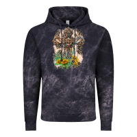 Cloud Black Western with Crosses Vintage Hoodie - LillyAllenDesigns