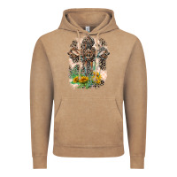 Vintage Coffee Western with Crosses Vintage Hoodie - LillyAllenDesigns