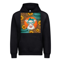 Black charolais cow Urban Hoodie - LillyAllenDesigns
