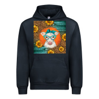 Navy charolais cow Urban Hoodie - LillyAllenDesigns