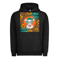 Pigment Black charolais cow Urban Hoodie - LillyAllenDesigns