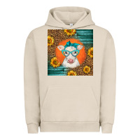 Pigment French Oak charolais cow Urban Hoodie - LillyAllenDesigns