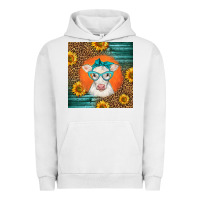 Pigment Lunar Rock charolais cow Urban Hoodie - LillyAllenDesigns
