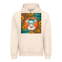 Sandshell charolais cow Urban Hoodie - LillyAllenDesigns