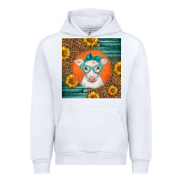 White charolais cow Urban Hoodie - LillyAllenDesigns