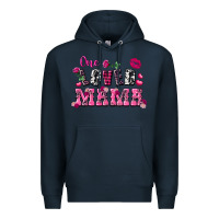Navy One loved mama Valentine's Day Premium Hoodie - FaDigitalArtStudio