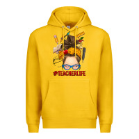 Lemon messy bun teacher life Premium Hoodie - RanaPortraitStore