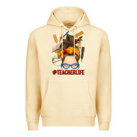 Pina Colada messy bun teacher life Premium Hoodie - RanaPortraitStore