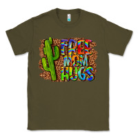 Army Green free mom hugs Classic Tee - LillyAllenDesigns