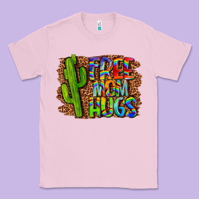 Free Mom Hugs Classic Tee Designed By Lillyallendesigns