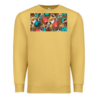 Antique Gold american  football with turquoise license plate Premium Sweatshirt - BundleAndBundleShop