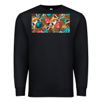 Black american  football with turquoise license plate Premium Sweatshirt - BundleAndBundleShop