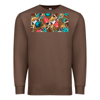 Chestnut american  football with turquoise license plate Premium Sweatshirt - BundleAndBundleShop