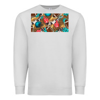 Dove Grey american  football with turquoise license plate Premium Sweatshirt - BundleAndBundleShop