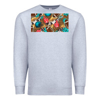 Heather Grey american  football with turquoise license plate Premium Sweatshirt - BundleAndBundleShop