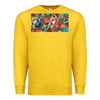 Lemon american  football with turquoise license plate Premium Sweatshirt - BundleAndBundleShop