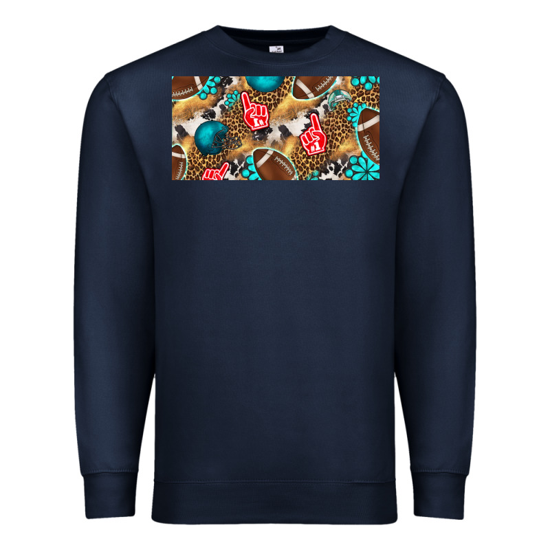 American  Football With Turquoise License Plate Premium Sweatshirt by BundleAndBundleShop | Teevron