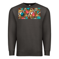 Smoke american  football with turquoise license plate Premium Sweatshirt - BundleAndBundleShop