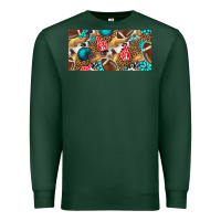 Sports Green american  football with turquoise license plate Premium Sweatshirt - BundleAndBundleShop
