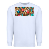 White american  football with turquoise license plate Premium Sweatshirt - BundleAndBundleShop