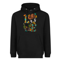 Black Western Love with Gun Heavyweight Hoodie - BundleAndBundleShop