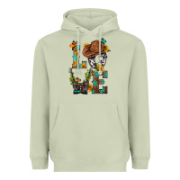 Matcha Western Love with Gun Heavyweight Hoodie - BundleAndBundleShop