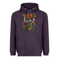 Plum Western Love with Gun Heavyweight Hoodie - BundleAndBundleShop