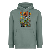 Sage Western Love with Gun Heavyweight Hoodie - BundleAndBundleShop