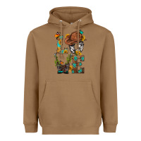 Toasted Coconut Western Love with Gun Heavyweight Hoodie - BundleAndBundleShop
