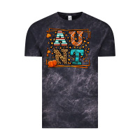 Cloud Black Fall Autumn Leopard Aunt Vintage Tee - LillyAllenDesigns