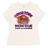 Bone courtside social club Ladies Tee - MaliasSmallBusiness