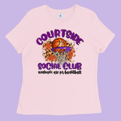 Courtside Social Club Ladies Tee Designed By Maliassmallbusiness