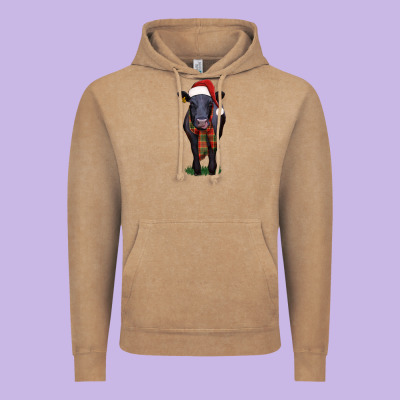 Black Angus Vintage Hoodie Designed By Ranaportraitstore