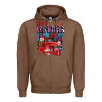 Chestnut happy valentines day with gnomes and truck olivia Zipper Hoodie - OliviaCreatesArt